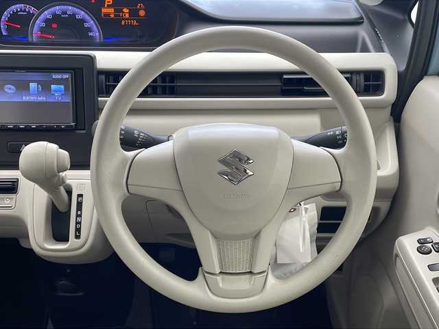 スズキ ワゴンＲ HYBRID FX 沖縄県 2017(平29)年 8.8万km フィズブルーパールメタリック ストラーダナビ（CN-E300D）/TV/CD/bluetooth/シートヒーター/社外アルミホイール/アイドリングストップ/オートエアコン/キーレスキー/スペアキー/電動格納ミラー/ヘッドライトレベライザー/パワーウインドウ