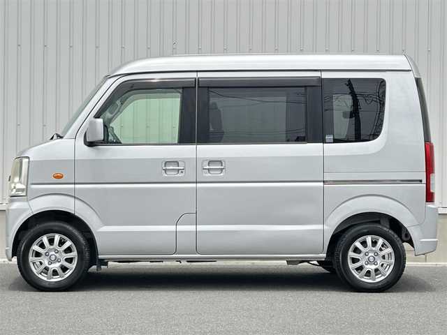 スズキ エブリィ ワゴン JPターボ 群馬県 2012(平24)年 7.5万km シルキーシルバーメタリック ハイルーフ/社外13インチAW/純正フロアマット/ドアバイザー/パワーウィンドウ/ABS/ヘッドライトべライザー/ドリンクホルダー/両側スライド/CDプレーヤー/リモコンキー
