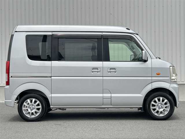 スズキ エブリィ ワゴン JPターボ 群馬県 2012(平24)年 7.5万km シルキーシルバーメタリック ハイルーフ/社外13インチAW/純正フロアマット/ドアバイザー/パワーウィンドウ/ABS/ヘッドライトべライザー/ドリンクホルダー/両側スライド/CDプレーヤー/リモコンキー