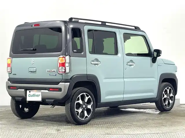 スズキ ハスラー Jスタイル 大阪府 2022(令4)年 1.4万km オフブルーメタリック/ガンメタリック2トーンルーフ 純正ＳＤナビ　フルセグＴＶ　ＥＴＣ　シートヒーター　プッシュスタート　レーンアシスト　衝突軽減システム　コーナーセンサー　ＬＥＤヘッドライト　スマートキー　オートライト　電動ミラー