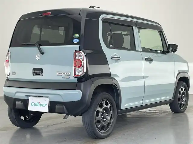 スズキ ハスラー タフワイルド 愛知県 2019(平31)年 3.8万km オフブルーメタリック/ブラック 2トーン 社外ナビ　フルセグＴＶ　全方位カメラ　前後ドラレコ　純正フロアマット　ハーフレザー　シートヒーター　衝突軽減　純正１５インチアルミホイール　ＡＵＴＯエアコン　ＬＥＤヘッドライト　フォグランプ　禁煙車/社外7インチナビ（BT、フルセグTV、AM、FM）/前後ドライブレコーダー/ハーフレザーシート/AUTOエアコン/スペアキー1本/パワーステアリング/フロアマット/全方位バックカメラ/プッシュスタート/純正15インチアルミホイール/LEDライト/禁煙車/ダブルエアバック
