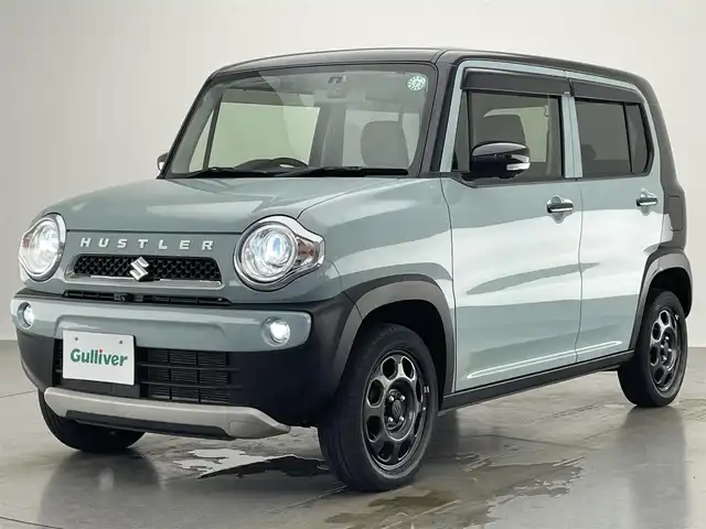 スズキ ハスラー タフワイルド 愛知県 2019(平31)年 3.8万km オフブルーメタリック/ブラック 2トーン 社外ナビ　フルセグＴＶ　全方位カメラ　前後ドラレコ　純正フロアマット　ハーフレザー　シートヒーター　衝突軽減　純正１５インチアルミホイール　ＡＵＴＯエアコン　ＬＥＤヘッドライト　フォグランプ　禁煙車/社外7インチナビ（BT、フルセグTV、AM、FM）/前後ドライブレコーダー/ハーフレザーシート/AUTOエアコン/スペアキー1本/パワーステアリング/フロアマット/全方位バックカメラ/プッシュスタート/純正15インチアルミホイール/LEDライト/禁煙車/ダブルエアバック
