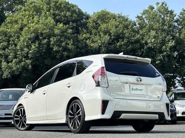 トヨタ プリウス α S ツーリングセレ GRスポーツ 東京都 2018(平30)年 5.3万km ホワイトパールクリスタルシャイン 社外メモリーナビ/・Bluetoothオーディオ/USBオーディオ/・フルセグTV/DVD/AUX/iPod/HDMI/バックカメラ/GR専用18インチアルミホイール/LEDヘッドランプ/ビルトインETC/前後ドライブレコーダー（DRC-35M）/取扱説明書/保証書/スペアキー1本
