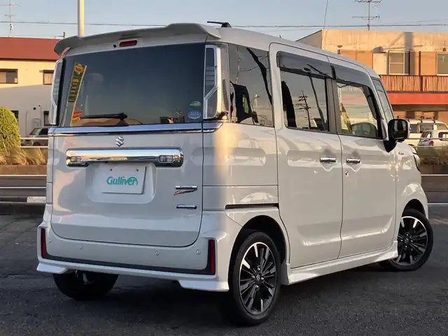 スズキ スペーシア カスタム HYBRID XS 三重県 2020(令2)年 3.3万km ピュアホワイトP ワンオーナー/スズキセーフティサポート/ ・デュアルセンサーブレーキサポート/ ・誤発進抑制機能/ ・車線逸脱警報/ ・ふらつき警報/ ・先行車発進お知らせ機能/ ・ハイビームアシスト/♪純正SDナビ/・フルセグ・Bluetooth/・CD/DVD再生・SD録音/・USB/♪全方位モニター/♪バックカメラ/♪ヘッドアップディスプレイ/♪両側パワースライドドア/♪LEDヘッドライト/♪LEDフォグ/♪ハーフレザーシート/♪D席シートヒーター/♪オートリトラクタブルミラー/♪スマートキー×2/♪プッシュスタート/♪ビルトインETC/♪純正15インチAW/♪純正エアロ/♪ウィンカーミラー/♪アイドリングストップ/♪革巻きステアリング/♪ステアリングスイッチ/♪フロアマット/♪ドアバイザー/♪プライバシーガラス