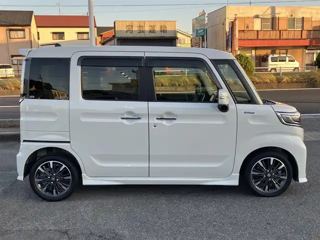 スズキ スペーシア カスタム HYBRID XS 三重県 2020(令2)年 3.3万km ピュアホワイトP ワンオーナー/スズキセーフティサポート/ ・デュアルセンサーブレーキサポート/ ・誤発進抑制機能/ ・車線逸脱警報/ ・ふらつき警報/ ・先行車発進お知らせ機能/ ・ハイビームアシスト/♪純正SDナビ/・フルセグ・Bluetooth/・CD/DVD再生・SD録音/・USB/♪全方位モニター/♪バックカメラ/♪ヘッドアップディスプレイ/♪両側パワースライドドア/♪LEDヘッドライト/♪LEDフォグ/♪ハーフレザーシート/♪D席シートヒーター/♪オートリトラクタブルミラー/♪スマートキー×2/♪プッシュスタート/♪ビルトインETC/♪純正15インチAW/♪純正エアロ/♪ウィンカーミラー/♪アイドリングストップ/♪革巻きステアリング/♪ステアリングスイッチ/♪フロアマット/♪ドアバイザー/♪プライバシーガラス