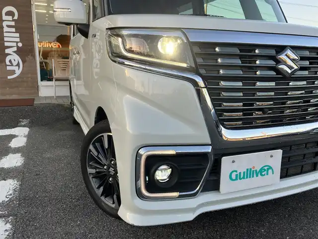 スズキ スペーシア カスタム HYBRID XS 三重県 2020(令2)年 3.3万km ピュアホワイトP ワンオーナー/スズキセーフティサポート/ ・デュアルセンサーブレーキサポート/ ・誤発進抑制機能/ ・車線逸脱警報/ ・ふらつき警報/ ・先行車発進お知らせ機能/ ・ハイビームアシスト/♪純正SDナビ/・フルセグ・Bluetooth/・CD/DVD再生・SD録音/・USB/♪全方位モニター/♪バックカメラ/♪ヘッドアップディスプレイ/♪両側パワースライドドア/♪LEDヘッドライト/♪LEDフォグ/♪ハーフレザーシート/♪D席シートヒーター/♪オートリトラクタブルミラー/♪スマートキー×2/♪プッシュスタート/♪ビルトインETC/♪純正15インチAW/♪純正エアロ/♪ウィンカーミラー/♪アイドリングストップ/♪革巻きステアリング/♪ステアリングスイッチ/♪フロアマット/♪ドアバイザー/♪プライバシーガラス