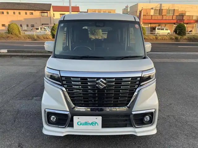 スズキ スペーシア カスタム HYBRID XS 三重県 2020(令2)年 3.3万km ピュアホワイトP ワンオーナー/スズキセーフティサポート/ ・デュアルセンサーブレーキサポート/ ・誤発進抑制機能/ ・車線逸脱警報/ ・ふらつき警報/ ・先行車発進お知らせ機能/ ・ハイビームアシスト/♪純正SDナビ/・フルセグ・Bluetooth/・CD/DVD再生・SD録音/・USB/♪全方位モニター/♪バックカメラ/♪ヘッドアップディスプレイ/♪両側パワースライドドア/♪LEDヘッドライト/♪LEDフォグ/♪ハーフレザーシート/♪D席シートヒーター/♪オートリトラクタブルミラー/♪スマートキー×2/♪プッシュスタート/♪ビルトインETC/♪純正15インチAW/♪純正エアロ/♪ウィンカーミラー/♪アイドリングストップ/♪革巻きステアリング/♪ステアリングスイッチ/♪フロアマット/♪ドアバイザー/♪プライバシーガラス