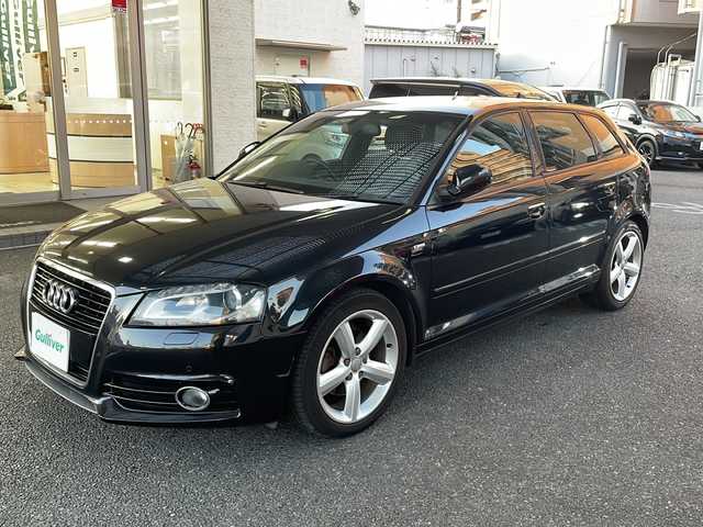 アウディ Ａ３ スポーツバック 1．4 TFSI 大阪府 2012(平24)年 9.6万km ファントムブラックパールエフェクト 純正ナビ/フルセグテレビ/純正アルミホイール/純正フロアマット/DVD再生有り/バックカメラ/ETC/Sライン