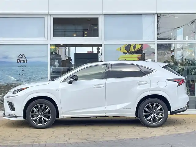 レクサス ＮＸ 300h Fスポーツ 道北・旭川 2019(平31)年 3.5万km ホワイトノーヴァガラスフレーク AIS検査済み/純正ナビ/Bluetooth接続/フルセグTV/サイドカメラ/バックカメラ/スカイルーフ/レクサスセーフティシステム/BSM/パワーバックドア/レーダークルーズコントロール/パドルシフト/LEDヘッドライト/前席パワーシート/メモリーシート/前席シートヒーター・シートエアコン/ステアリングヒーター/コーナーセンサー/純正フロアマット/ドライブレコーダー/ETC2.0