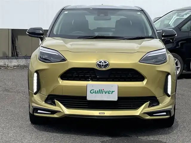 トヨタ ヤリスクロス Z 福島県 2021(令3)年 2.5万km ブラックマイカ/ブラスゴールドメタリック 2トーン モデリスタエアロ/純正デイスプレイオーデイオ　/バックカメラ　/Bluetooth接続/ハーフレザーシート/前席シートヒーター/パワーシート/レーンアシスト/クルーズコントロール/ビルトインＥＴＣ2.0/純正18インチAW/LEDヘッドライト/リモコンEgスターター/保証書/取説書/ワンオーナー /AW付サマータイヤ積込