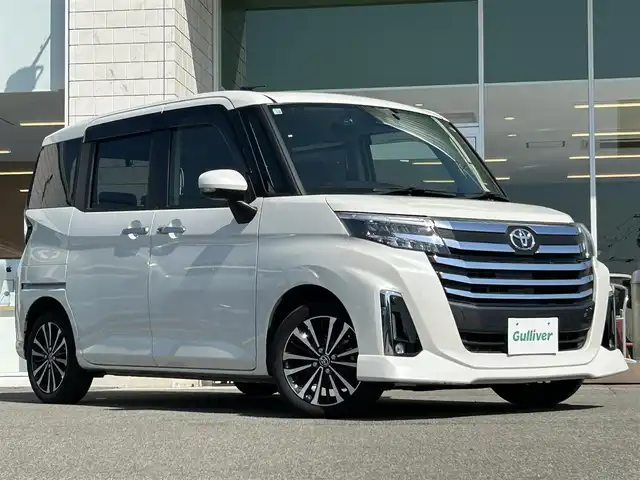 トヨタ ルーミー カスタムG－T 兵庫県 2020(令2)年 5.3万km パールホワイトⅢ 純正9インチナビ/CD／DVD/バックカメラ/ETC/フルセグテレビ/両側パワースライドドア/Bluetoothオーディオ/レーダークルーズコントロール/ドライブレコーダー/LEDヘッドライト/フォグランプ/オートホールド/クリアランスソナー/スマートキー/ステアリングスイッチ/電動パーキング