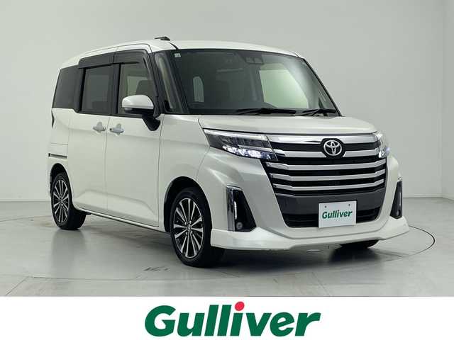 トヨタ ルーミー カスタムG－T 愛知県 2020(令2)年 5.3万km パールホワイトⅢ 純正9インチナビ/・Bluetooth/・CD/DVD/・フルセグテレビ/・SD音楽録音/バックカメラ/ETC2.0/両側パワースライドドア/レーダークルーズコントロール/衝突軽減ブレーキ/レーンキープアシスト/オートマチックハイビーム/標識認識/先行車発進お知らせ/前後ドライブレコーダー/LEDヘッドライト/フォグランプ/オートホールド/クリアランスソナー/スマートキー/ステアリングスイッチ/電動パーキング