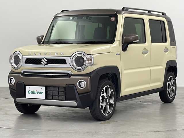 スズキ ハスラー Jスタイル Ⅱ 群馬県 2024(令6)年 1.6万km シフォンアイボリーメタリック/ウッディブラウン2トーンルーフ ナビ バックカメラ 衝突被害軽減ブレーキ　アダプティブクルーズコントロール　レーンキープアシスト　ルーフレール　アイドリングストップ　ETC ドライブレコーダー　横滑り防止機能　スマートキー　禁煙車