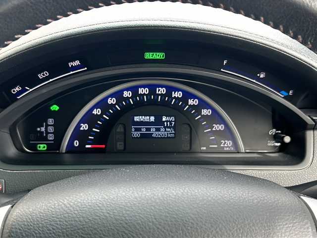 トヨタ ＳＡＩ S 鳥取県 2014(平26)年 4.1万km ブラック ワンオーナー/スマートキー/純正メモリナビ/フルセグ・Bluetooth/バックカメラ/D席パワーシート/社外GPSレーダー/革巻ステアリング/オートライト/オートフェンダーポール/ビルトインETC/保証書・取説