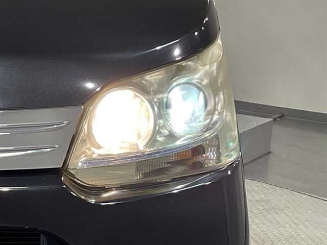 ダイハツ ムーヴ カスタム X 愛知県 2012(平24)年 4.8万km ブラックマイカメタリック 社外ナビ（MDV-434DT）/・AM/FM/CD/DVD/・テレビ/ETC/純正14インチアルミホイル/スマートキー/スペアキー/プッシュスタートボタン/オートエアコン/フルフラットシート/純正フロアマット/保証書/取扱説明書