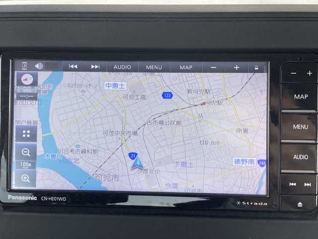 スズキ スペーシア HYBRID G 岐阜県 2022(令4)年 2万km ブルーイッシュブラックパール3 登録時走行距離：20005km/SDナビ（CN-HE01WD）/バックカメラ/テレビ・BT・CD・DVD/両側パワースライドドア/ドライブレコーダー/オートライト/フォグランプ/プッシュスタート/スマートキー/スペアキー/フロアマット/ドアバイザー
