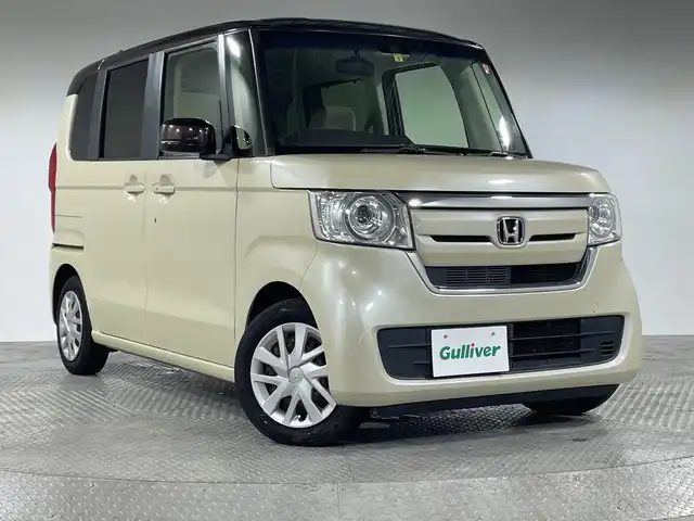 ホンダ Ｎ ＢＯＸ G EX ホンダセンシング 神奈川県 2018(平30)年 6.5万km プレミアムアイボリーパール2トーン 純正７型メモリーナビゲーション【VXM-184VFI】/フルセグ　CD DVD　AM FM iPod　SD USB　Bluetooth　AUX/片側電動スライドドア【ロールサンシェード】/ホンダセンシング/衝突軽減ブレーキ/誤発進抑制機能/後方誤発進抑制機能/歩行者事故低減ステアリング/先行車発進告知お知/アダブティブクルーズコントロール/車線維持支援システム/オートハイビーム/標識認識機能/路外逸脱抑制機能/リアパーキングセンサー/ECON/プラズマクラスター付きオートエアコン　リアヒーターダクト/LEDヘッドライト/オートライト/取説　保証書