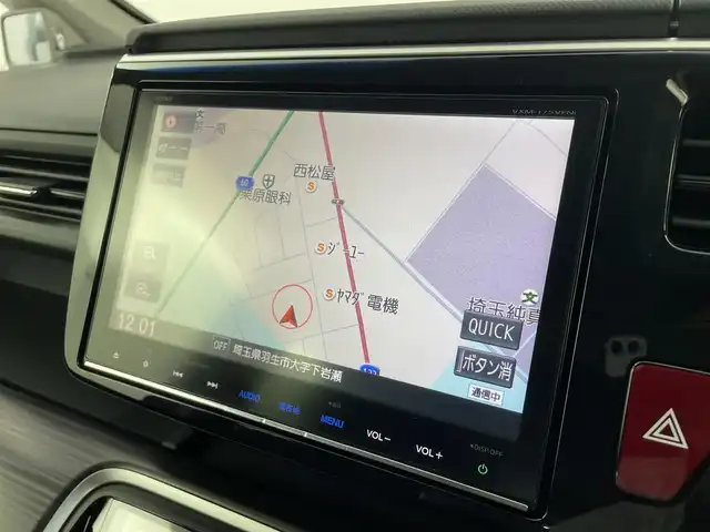 ホンダ ステップワゴン スパーダ クルスピセンシング 埼玉県 2016(平28)年 6.9万km プレミアムスパークルブラックパール 純正9型ナビ　Ｂｌｕｅｔｏｏｔｈ　バックカメラ　純正１１型後席モニター　両側パワースライドドア　シートヒーター　レーダークルーズコントロール　ハーフレザーシート　ビルトインＥＴＣ　レーンアシスト