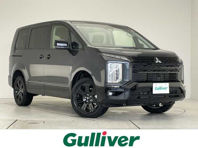 三菱 デリカＤ：５ ブラックエディション 愛知県 2025(令7)年 0.1千km グレーⅡ 登録済未使用車/純正11型ナビ/全方位カメラ/両側パワースライドドア/レーダークルーズコントロール/シートヒーター/バックカメラ/電動リアゲート/コーナーセンサー/純正アルミホイール/ブラインドスポットモニター/パドルシフト/オートマチックハイビーム/衝突軽減システム/フルセグ/CD DVD/Bluetooth/ステアリングスイッチ/スマートキー/プッシュスタート