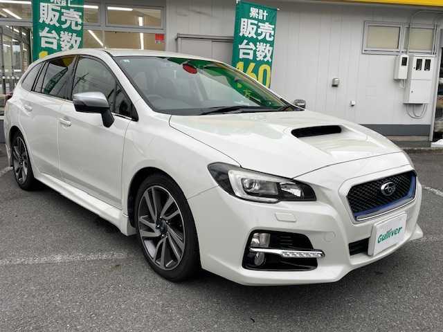 スバル レヴォーグ 1．6GT－S アイサイト 神奈川県 2015(平27)年 11万km クリスタルホワイトP アイサイト（ｖｅｒ３）/パドルシフト/レーダークルーズコントロール/ダウンヒルアシスト/横滑り防止装置/レーンキープアシスト/衝突軽減システム/純正１８インチＡＷ/社外ナビ（AVIC-RZ09）/CD/DVD/フルセグTV/BT/SD/バックカメラ/スマートキーｘ２本/エンジンスターター/車高調/ETC/