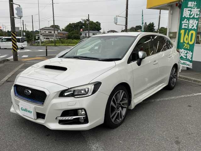 スバル レヴォーグ 1．6GT－S アイサイト 神奈川県 2015(平27)年 11万km クリスタルホワイトP アイサイト（ｖｅｒ３）/パドルシフト/レーダークルーズコントロール/ダウンヒルアシスト/横滑り防止装置/レーンキープアシスト/衝突軽減システム/純正１８インチＡＷ/社外ナビ（AVIC-RZ09）/CD/DVD/フルセグTV/BT/SD/バックカメラ/スマートキーｘ２本/エンジンスターター/車高調/ETC/