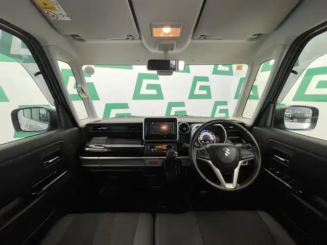 スズキ スペーシア カスタム HYBRID XS 鹿児島県 2020(令2)年 2.1万km スチールシルバーM 社外ディスプレイオーディオ(FM/AM/CD/DVD/BT)/プッシュスタート/両側パワスラ/バックカメラ/アイドリングストップ/ハーフレザーシート/D席シートヒーター/純正フロアマット/純正アルミホイール/オートライト/ABS/ESP/DSBS/レーンキープアシスト/後方コーナーセンサー/イモビライザーシステム/スマートキー/取扱説明書/保証書