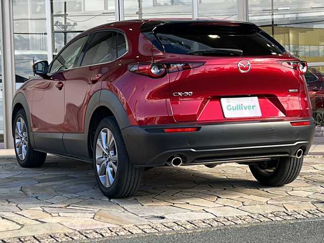 マツダ ＣＸ－３０ 20S Lパッケージ 静岡県 2020(令2)年 2.8万km ソウルレッドクリスタルM 純正SDナビ/・CD/・DVD/・フルセグＴＶ/・Bluetooth/・HDMI/・USB/・AM/・FM/主要装備/・衝突軽減/・レーンキープ/・追従クルコン/・コーナーセンサー前後/・全方位カメラ/・BSM/・HUD/・ETC/・ドラレコ/・ハーフレザーシート/・シートヒーターD/N席/・パワーシートD席/・ハンドルヒーター/・パワーバックドア/・デジタルインナーミラー/・パドルシフト/・ステリモ/・電動パーキングブレーキ/・オートホールド/・LEDヘッドライト/・オートハイビーム