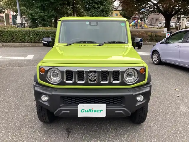 スズキ ジムニー シエラ JC 神奈川県 2023(令5)年 0.9万km キネティックイエロー ワンオーナー/4WD/セーフティサポート/・デュアルセンサーブレーキサポート/・誤発進抑制機能/・車線逸脱警報機能/・標識認識機能/前席シートヒーター/純正フロアマット/スペアキー×1/取扱説明書/保証書