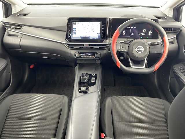 日産 ノート X 岐阜県 2022(令4)年 1.9万km バーガンディー 純正９インチナビ　MM223D-L/・CD/DVD/Bluetooth/MSV/フルセグTV/・全周囲カメラ/デジタルインナーミラー/ステアリングスイッチ/コムテック前後ドラレコ/オートLEDヘッドライト/オートハイビーム/スペアキー有/スマートキー/オートブレーキホールド/コーナーセンサー/車線逸脱警報/車線逸脱防止支援/後側方車両検知警報/後側方車両検知防止支援/速度標識表示/移動物検知/コーナーセンサー/ふらつき警報