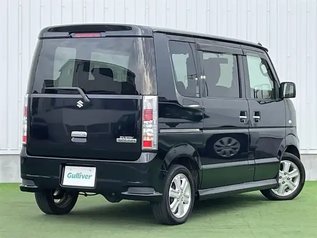 スズキ エブリィ ワゴン PZターボ スペシャル 香川県 2014(平26)年 9.9万km ブルーイッシュブラックパール3 登録時走行距離 98459km/ターボ/社外ナビ/→AM/FM/フルセグTV/両側パワースライドドア/オートステップ/シートカバー/純正フロアマット/HIDヘッドライト/フォグランプ/インテリジェントキー