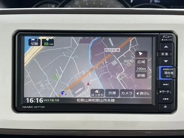 ダイハツ ムーヴ キャンバス G メイクアップ VS SAⅢ 和歌山県 2021(令3)年 1.3万km パールホワイトⅢ/ナチュラルベージュマイカメタリック 2トーン 純正ナビ/全方位モニター/フルセグTV/（BT/CD/DVD）/衝突軽減ブレーキ/コーナーセンサー/横滑り防止装置/純正フロアマット/アイドリングストップ/ドライブレコーダー/ETC/シートヒーター/LEDヘッドライト/フォグランプ/オートライト/オートマチックハイビーム