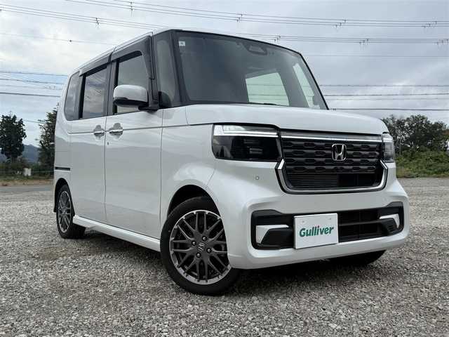 ホンダ Ｎ ＢＯＸ カスタム ターボ コーディネートS 兵庫県 2024(令6)年 0.8万km プラチナホワイトパール ワンオーナー/社外ナビ/フルセグTV/バックモニター/純正サンシェード内蔵ルーフコンソール/両側パワースライドドア/両前シートヒーター/純正リモコンエンジンスターター/純正アームレストコンソール/純正ラゲッジマット/ETC/オートハイビーム/レーダークルコン＆レーンキープ/LEDヘッドライト