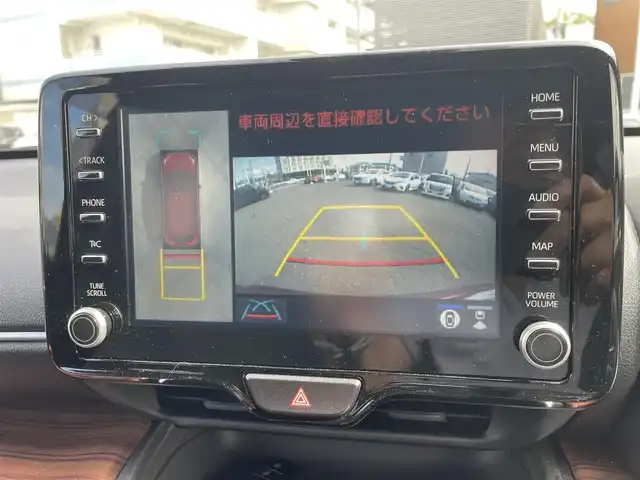 トヨタ ヤリスクロス ハイブリッド Z 静岡県 2022(令4)年 1.6万km ブラックマイカ/センシュアルレッドマイカ ワンオーナー/4WD/純正ナビ/フルセグTV/USB/Bluetooth/バックカメラ/全方位カメラ/TOYOTA Safety Sense/・レーダークルーズ コントロール/・プリクラッシュセーフティ/・レーンディパーチャーアラート/・先行車発進告知機能/・オートマチックハイビーム/純正18インチアルミホイール/ハンドルヒーター/運転席パワーシート/前席シートヒーター/ビルトインETC/LEDライト/スマートキー2個/プッシュスタート/新車時保証書/取扱説明書