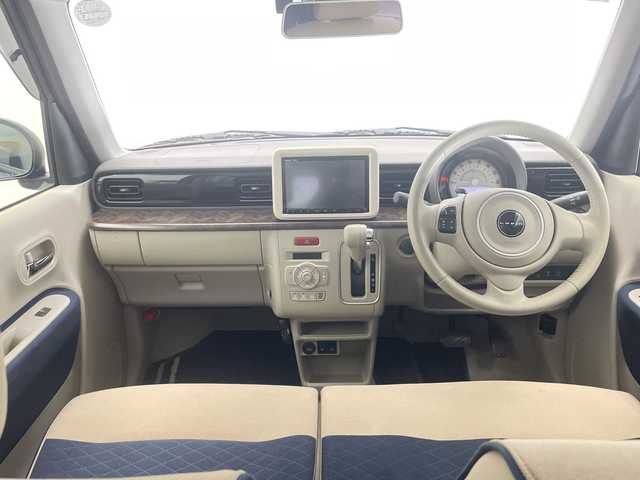 スズキ ラパン モード 栃木県 2021(令3)年 1万km ノクターンブルーパール 純正ナビ/（CD/DVD/Bluetooth/フルセグTV/MSV）/スズキセーフティサポート/・デュアルセンサーブレーキサポート/・誤発進抑制機能/・車線逸脱抑制機能/・車線逸脱警報機能/・ふらつき警報機能/・先行車発進お知らせ機能/前席シートヒーター/コーナーセンサー/プッシュスタート/スマートキー/フロアマット