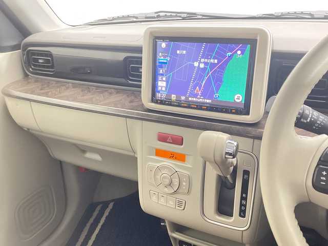 スズキ ラパン モード 栃木県 2021(令3)年 1万km ノクターンブルーパール 純正ナビ/（CD/DVD/Bluetooth/フルセグTV/MSV）/スズキセーフティサポート/・デュアルセンサーブレーキサポート/・誤発進抑制機能/・車線逸脱抑制機能/・車線逸脱警報機能/・ふらつき警報機能/・先行車発進お知らせ機能/前席シートヒーター/コーナーセンサー/プッシュスタート/スマートキー/フロアマット