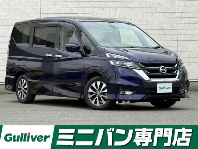 日産 セレナ ハイウェイスター Vセレクション 福岡県 2018(平30)年 3.1万km アズライトブルー 純正9型SDナビ(フルセグTV/CD/DVD/BT)アラウンドビューモニタープロパイロットエマージェンシーブレーキ両側パワスラドラレコETCデジタルインナーミラーUSBポート純正LEDヘッドライト純正フロアマット純正16インチアルミホイール