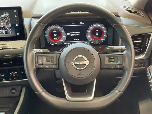 日産 エクストレイル X e－4ORCE 埼玉県 2022(令4)年 3万km シルバーⅡ プロパイロット　/エマージェンシーブレーキ /純正12.3型ナビ　/アラウンドビューモニター　/LEDオートライト /シートヒーター /ステアリングヒーター /純正18インチアルミホイール /ブラインドスポットモニター/インテリジェントミラー /ETC