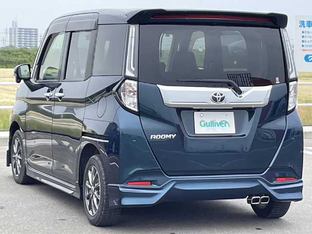 トヨタ ルーミー カスタムG 佐賀県 2021(令3)年 1万km レーザーブルークリスタルシャイン モデリスタエアロ/スマートアシストIII/・レーダークルーズコントロール/・衝突回避支援ブレーキ/・車線逸脱警報/・誤発進抑制制御/・先行車発進お知らせ機能/・標識認識機能/・ふらつき警報/純正9型ディスプレイオーディオ/・TV Bluetooth USB/全方位カメラ/前後ドライブレコーダー/両側パワースライドドア/電子パーキング/ブレーキホールド機能/D＋N席シートヒーター/後席用サイドサンシェード/ISOFIX/ステアリングリモコン/純正LEDヘッドライト/フォグライト/オートハイビーム/プッシュスタート/スマートキー