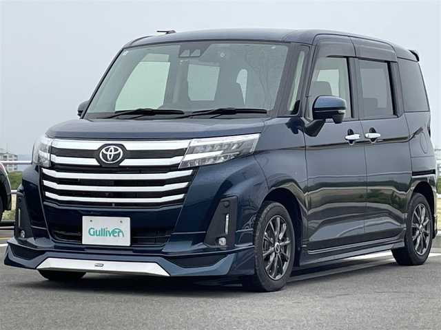 トヨタ ルーミー カスタムG 佐賀県 2021(令3)年 1万km レーザーブルークリスタルシャイン モデリスタエアロ/スマートアシストIII/・レーダークルーズコントロール/・衝突回避支援ブレーキ/・車線逸脱警報/・誤発進抑制制御/・先行車発進お知らせ機能/・標識認識機能/・ふらつき警報/純正9型ディスプレイオーディオ/・TV Bluetooth USB/全方位カメラ/前後ドライブレコーダー/両側パワースライドドア/電子パーキング/ブレーキホールド機能/D＋N席シートヒーター/後席用サイドサンシェード/ISOFIX/ステアリングリモコン/純正LEDヘッドライト/フォグライト/オートハイビーム/プッシュスタート/スマートキー