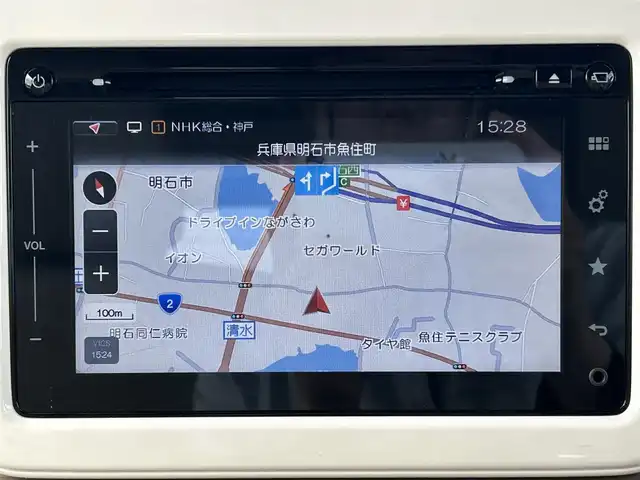 スズキ ラパン X 兵庫県 2015(平27)年 2.8万km コフレピンクパールメタリック/ホワイト2トーンルーフ 純正ナビ/BT/フルセグテレビ/CD/DVD/AUX/全方位カメラ/レーダーブレーキサポート/ステアリングリモコン/シートヒーター/ドライブレコーダー/横滑り防止装置/衝突被害軽減システム/アンチロックブレーキシステム