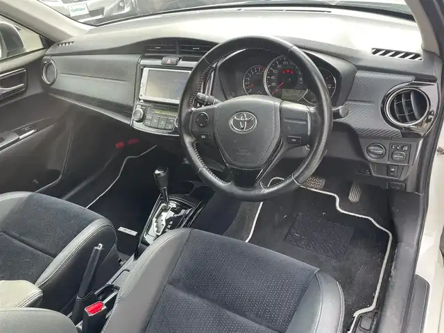 トヨタ カローラ フィールダー 1．5G エアロツアラー W×B 広島県 2014(平26)年 11.1万km ホワイトパールクリスタルシャイン /登録時走行距離/　　　　　　　110305キロ/純正ナビ/バックカメラ/ワンセグ/エアロ/ハーフレザーシート/nanoe/ETC/新車時整備手帳/　　【保証書】/取扱説明書/