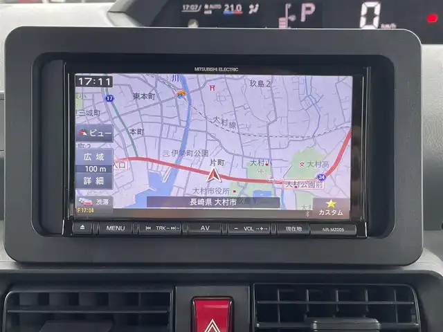 ダイハツ タント X 長崎県 2020(令2)年 4.6万km シャイニングホワイトパール 衝突軽減ブレーキ/社外メモリナビ/左パワースライドドア/スマートキー　オートライト/LEDヘッドライト/コーナーセンサー/バックカメラ/フロアマット/ETC