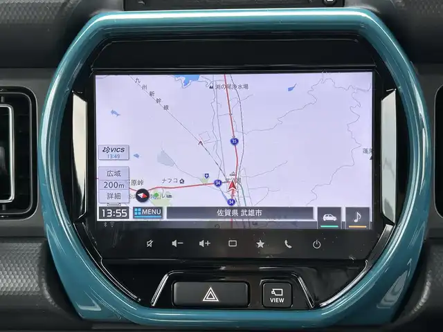 スズキ ハスラー HYBRID X ターボ 佐賀県 2020(令2)年 2.2万km オフブルーM デュアルカメラブレーキサポート/レーダークルーズコントロール/コーナーセンサー/純正9インチメモリナビ/・全方位モニター/・フルセグTV/BT/CD/DVD/シートヒーター/パドルシフト/LEDヘッドライト/オートライト/フォグランプ/プッシュスタート/ETC/革巻きステアリング/パドルシフト/純正15インチAW