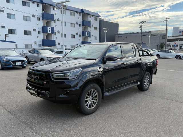 トヨタ ハイラックス Z GRスポーツ 長野県 2022(令4)年 5.5万km 黒 メモリナビ/フルセグテレビ/バック/フロント/サイド/全周囲カメラ/アダプティブクルーズコントロール/電動格納ミラー/サイドブラインドモニター/オートスピードコントロール装置/プリクラッシュブレーキアシスト/オートライト/LEDヘッドライト/フォグランプ/プッシュスタート/強化サスペンション/ETC