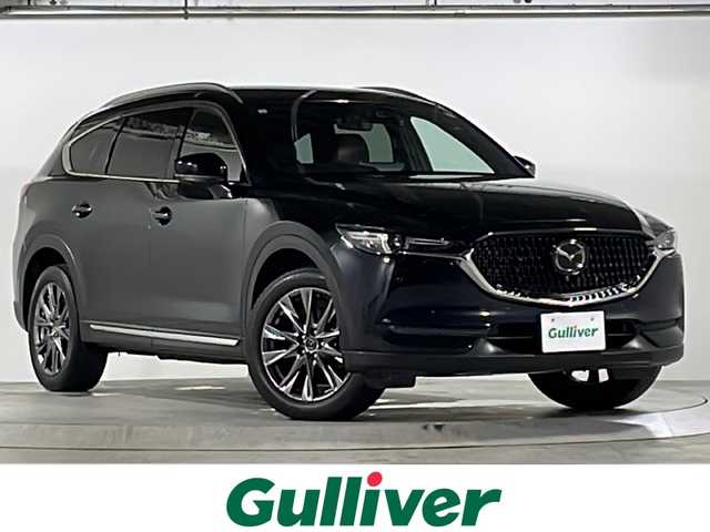 マツダ ＣＸ－８ 25S Lパッケージ 広島県 2021(令3)年 4.5万km ジェットブラックマイカ 純正ナビ/CD/DVD/DTV/Bluetooth/全方位カメラ/レーダークルーズコントロール/赤革シート/パワーシート/メモリーシート /シートヒーター /シートベンチレーション /ステアリングヒーター/パワーバックドア /BOSEサウンド/コーナーセンサー /BSM/ワイヤレス充電/LEDオートライト/ETC/スマートキー/プッシュスタート /ルーフレール/純正アルミホイール/フォグライト