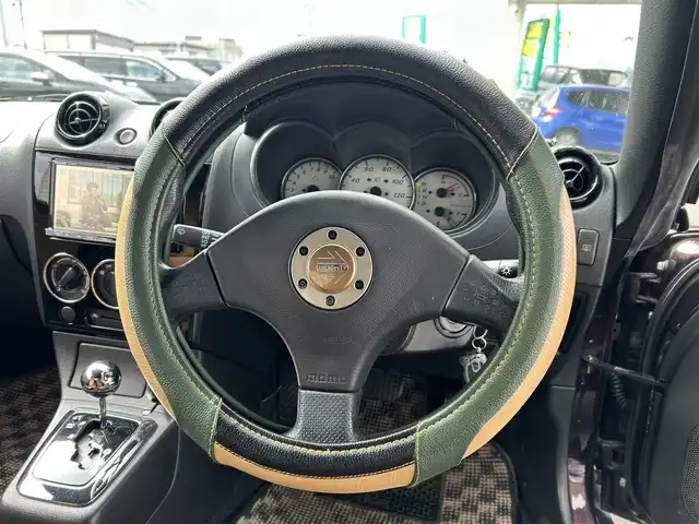 ダイハツ コペン ULTIMATE EDⅡ 岩手県 2008(平20)年 3.9万km ダークレッドマイカ 社外ナビ（型式CN-RA07D）/フルセグTV /社外エンジンスターター/キーレス /ドライブレコーダー /社外AWスタッドレス積込 /モモステアリング /フォグランプ /前席シートヒーター/電動角度調整ミラー/保証書　取説