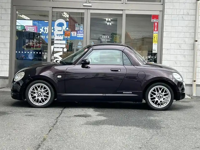 ダイハツ コペン ULTIMATE EDⅡ 岩手県 2008(平20)年 3.9万km ダークレッドマイカ 社外ナビ（型式CN-RA07D）/フルセグTV /社外エンジンスターター/キーレス /ドライブレコーダー /社外AWスタッドレス積込 /モモステアリング /フォグランプ /前席シートヒーター/電動角度調整ミラー/保証書　取説
