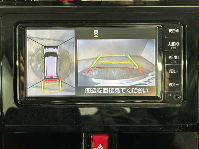 トヨタ ルーミー カスタムG 神奈川県 2019(平31)年 3万km ブライトシルバーM 純正７型SDナビゲーション【NSZN-W68】/フルセグ　CD　AUX　Bluetooth　SD/パノラミックビューモニター/両側電動スライドドア【サンシェード】/スマートアシスト/衝突回避支援ブレーキ/衝突警報機能/ブレーキ制御付誤発進抑制機能/路側逸脱警報/オートハイビーム/クルーズコントロール/アイドリングストップ/革巻きステアリング/ステアリングスイッチ/前後ソナー/プッシュスタート/スマートキー/LEDヘッドランプ/LEDフロントフォグランプ/オートライト/純正１４インチアルミホイール/純正フロントスポイラー/スペアキー