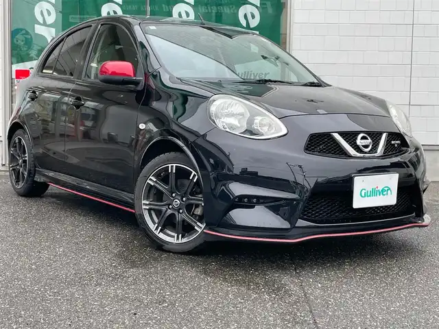 日産 マーチ ニスモS 新潟県 2014(平26)年 3.3万km ピュアブラック ５MT/メモリナビ/ワンセグテレビ/純正ホイール/プッシュスタート/ETC/純正フロアマット/Bluetooth/電動格納ドアミラー