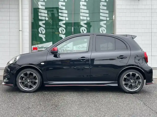 日産 マーチ ニスモS 新潟県 2014(平26)年 3.3万km ピュアブラック ５MT/メモリナビ/ワンセグテレビ/純正ホイール/プッシュスタート/ETC/純正フロアマット/Bluetooth/電動格納ドアミラー